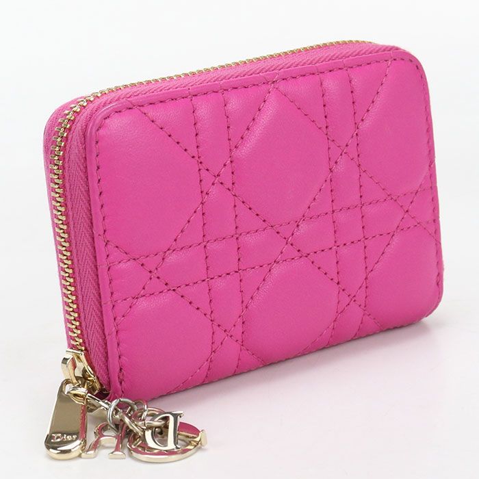 Dior Coin Case Lady Purse Lambskin