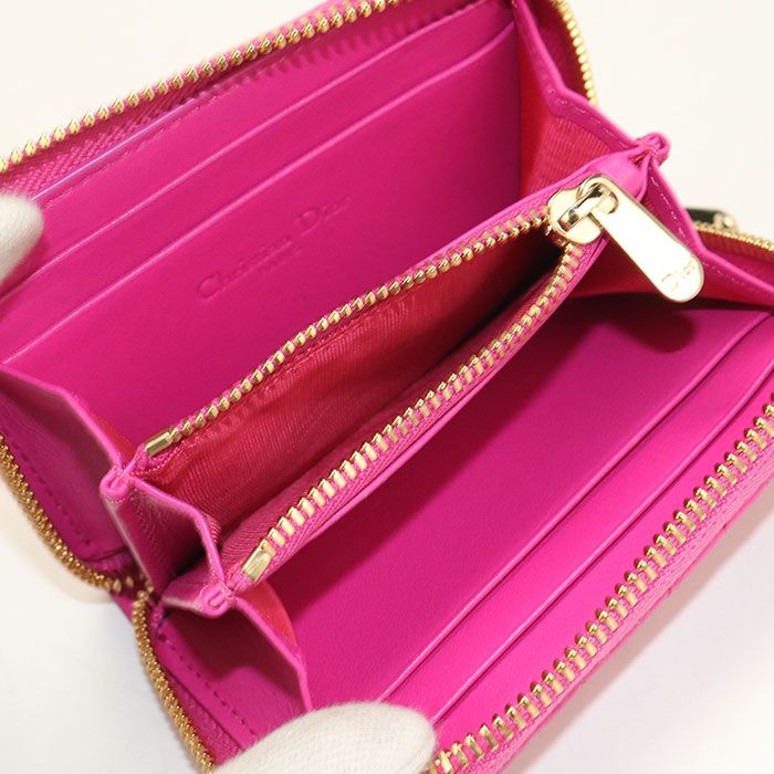 Dior Coin Case Lady Purse Lambskin — view 3