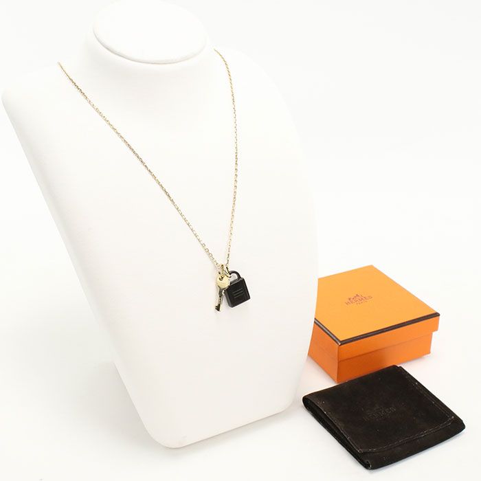 Hermes Amulet Padlock PM Necklace Metal