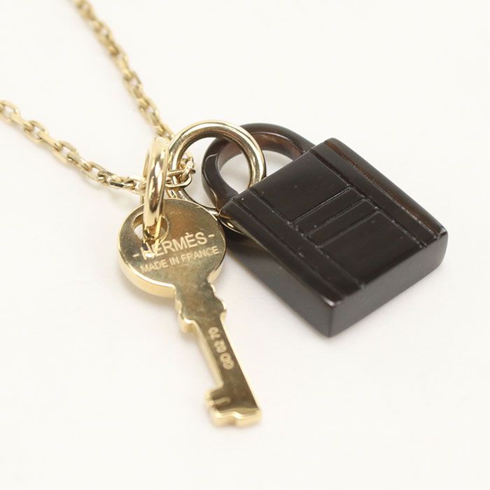 Hermes Amulet Padlock PM Necklace Metal — view 3