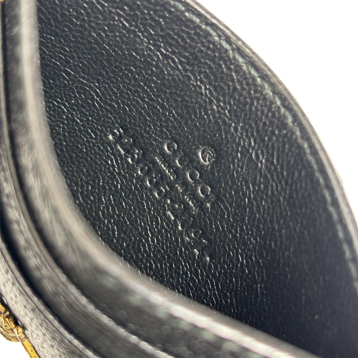 Gucci Card Case Animalier Bee Leather Black Bee — view 9