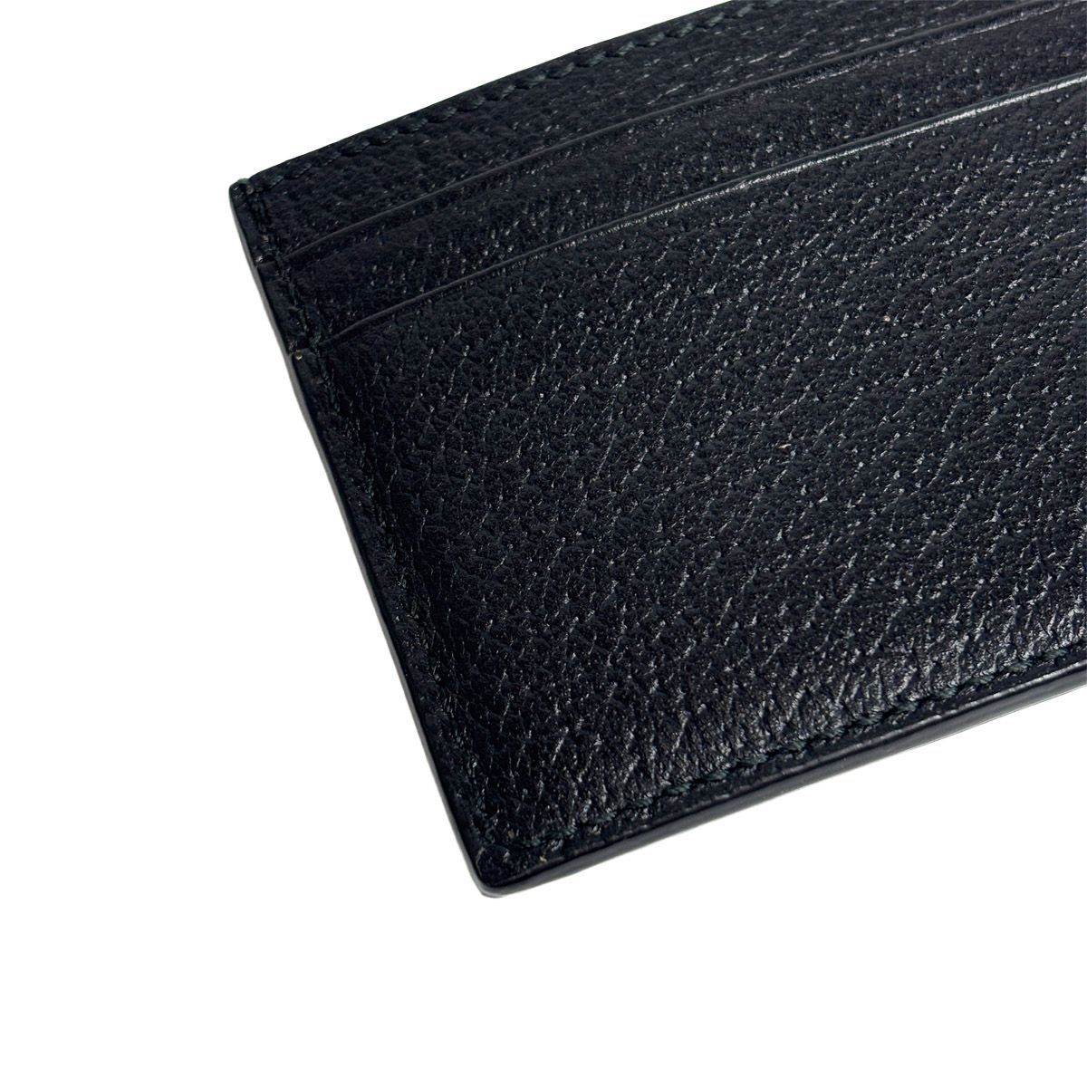 Gucci Card Case Animalier Bee Leather Black Bee — view 6
