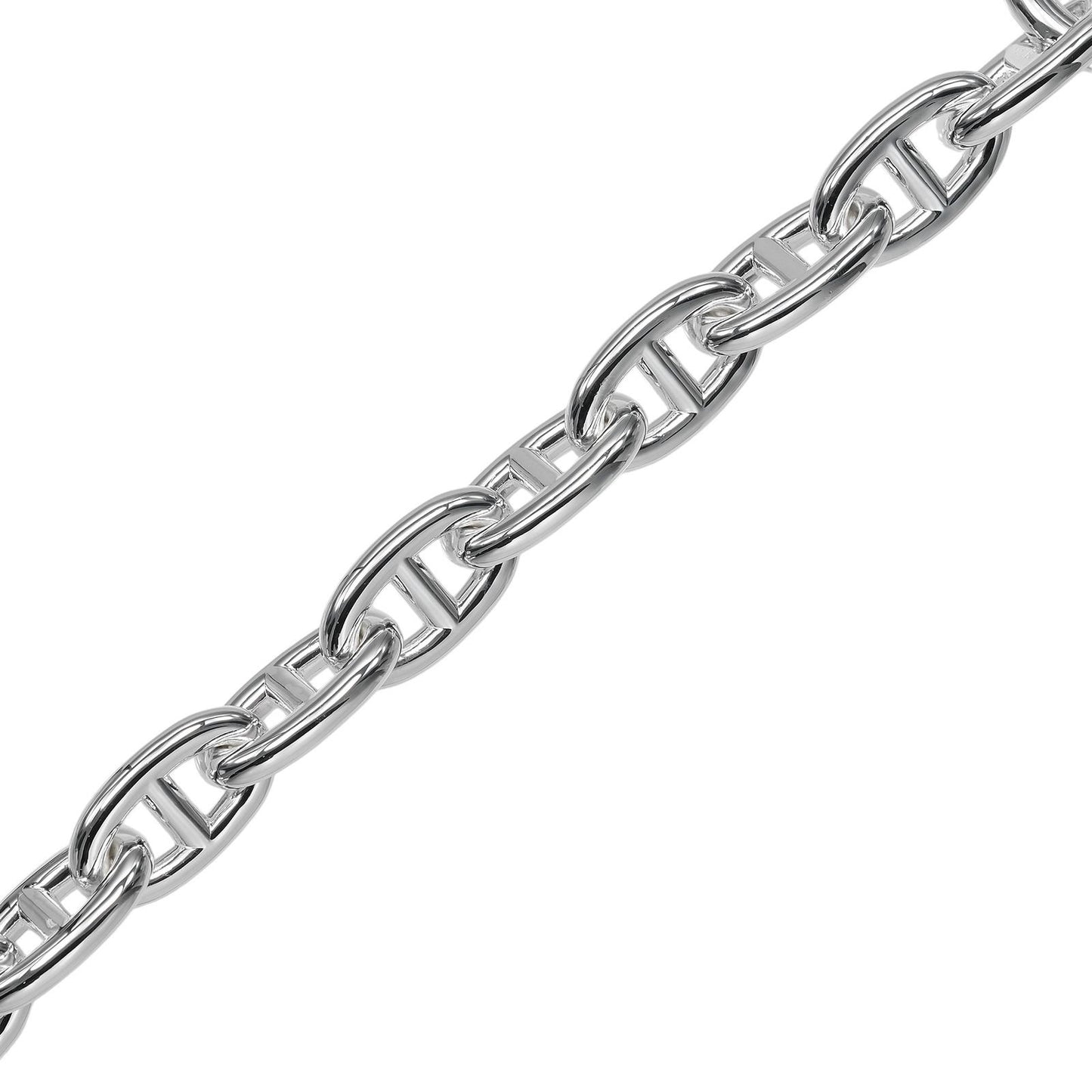 Hermes Chaine D'ancre TGM 13 Link 925 Sterling Silver Bracelet — view 6