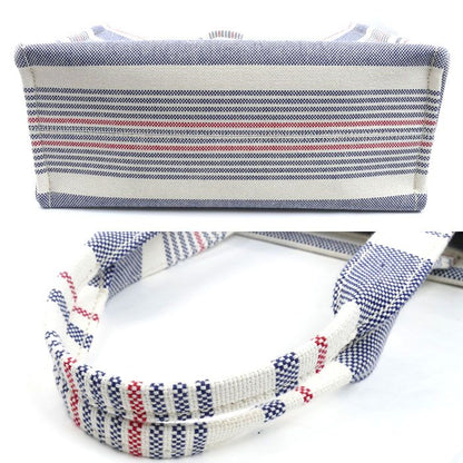 Celine Large Cabas Thais Tote White Blue Red Triomphe — view 3