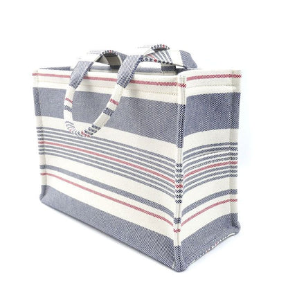Celine Large Cabas Thais Tote White Blue Red Triomphe — view 2