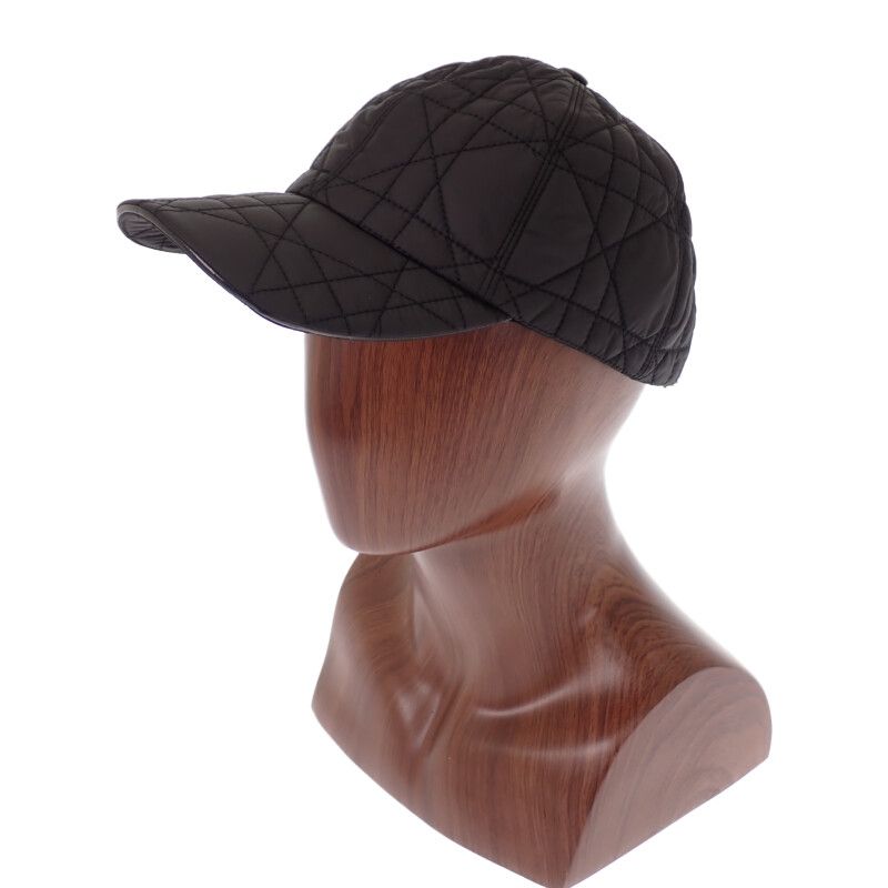 Dior D-player 56 Cap Nylon Black Hat — view 3