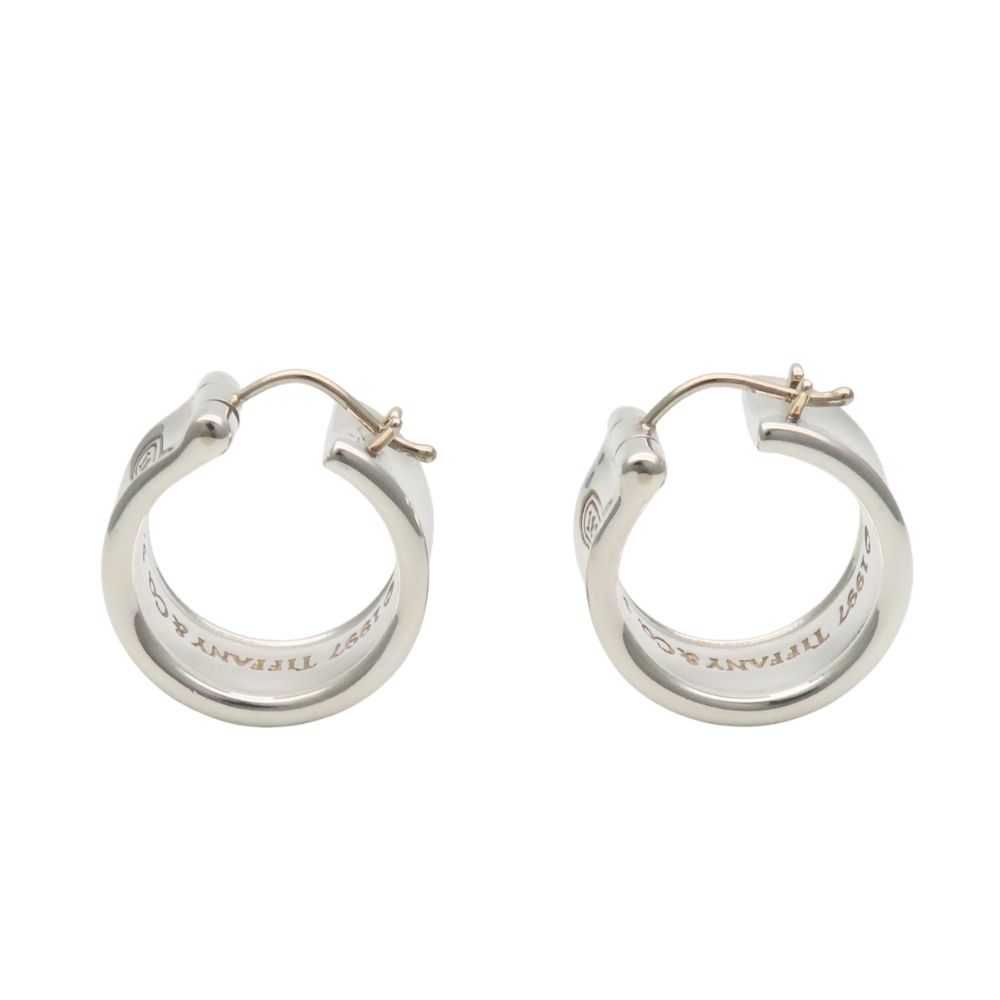 Tiffany & Co Earrings 925 Sterling Silver Hoop — view 2