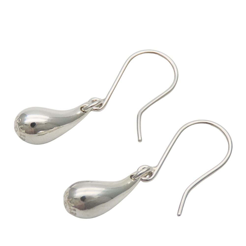 Tiffany & Co Earrings Teardrop 925 Sterling Silver Hook Elsa Peretti