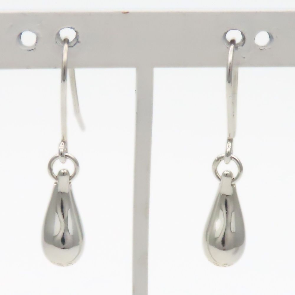 Tiffany & Co Earrings Teardrop 925 Sterling Silver Hook Elsa Peretti — view 2