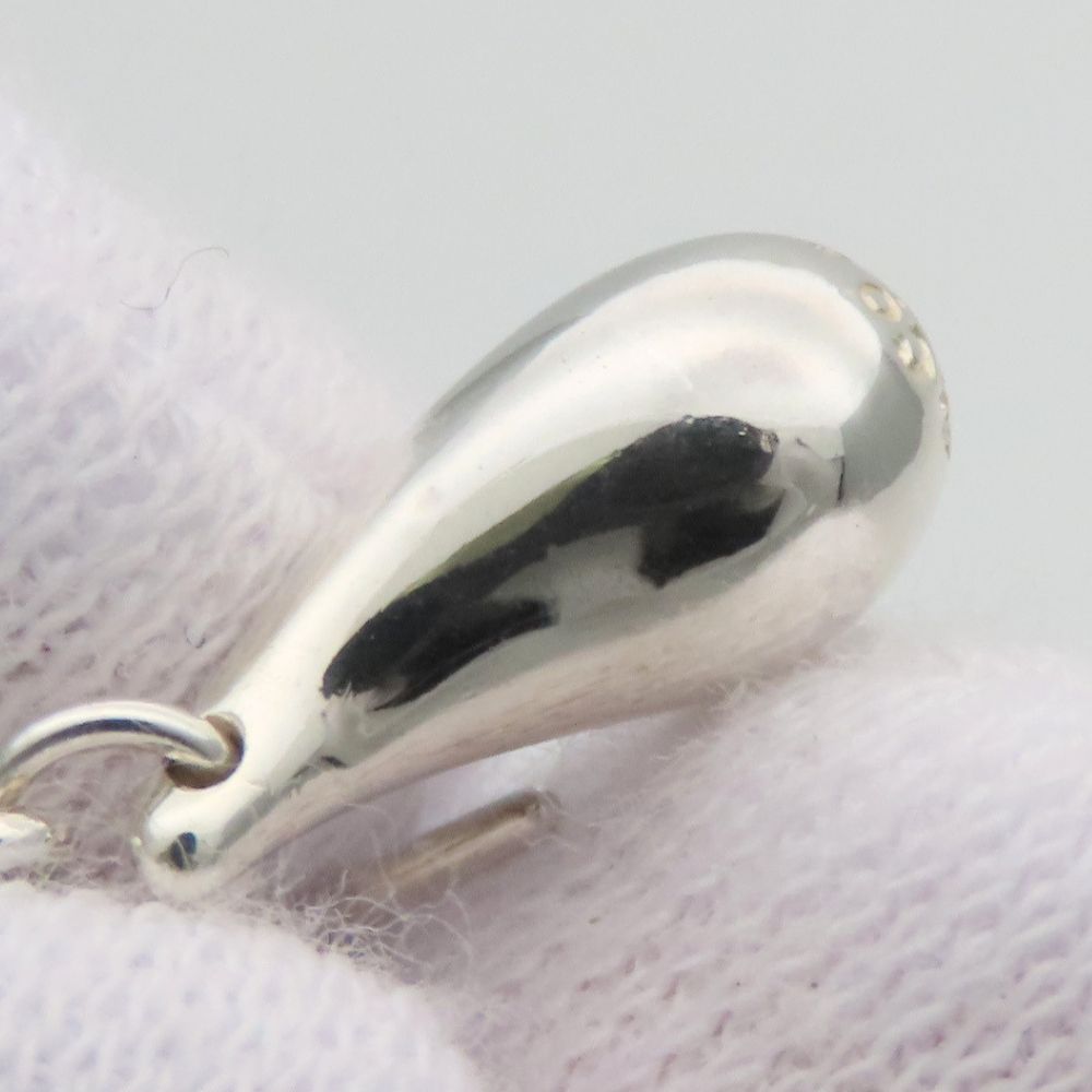 Tiffany & Co Earrings Teardrop 925 Sterling Silver Hook Elsa Peretti — view 7