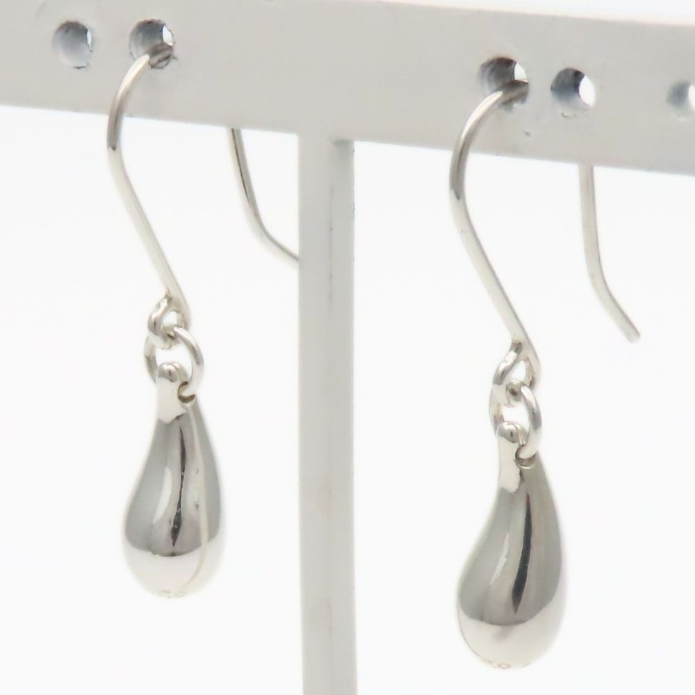 Tiffany & Co Earrings Teardrop 925 Sterling Silver Hook Elsa Peretti — view 3