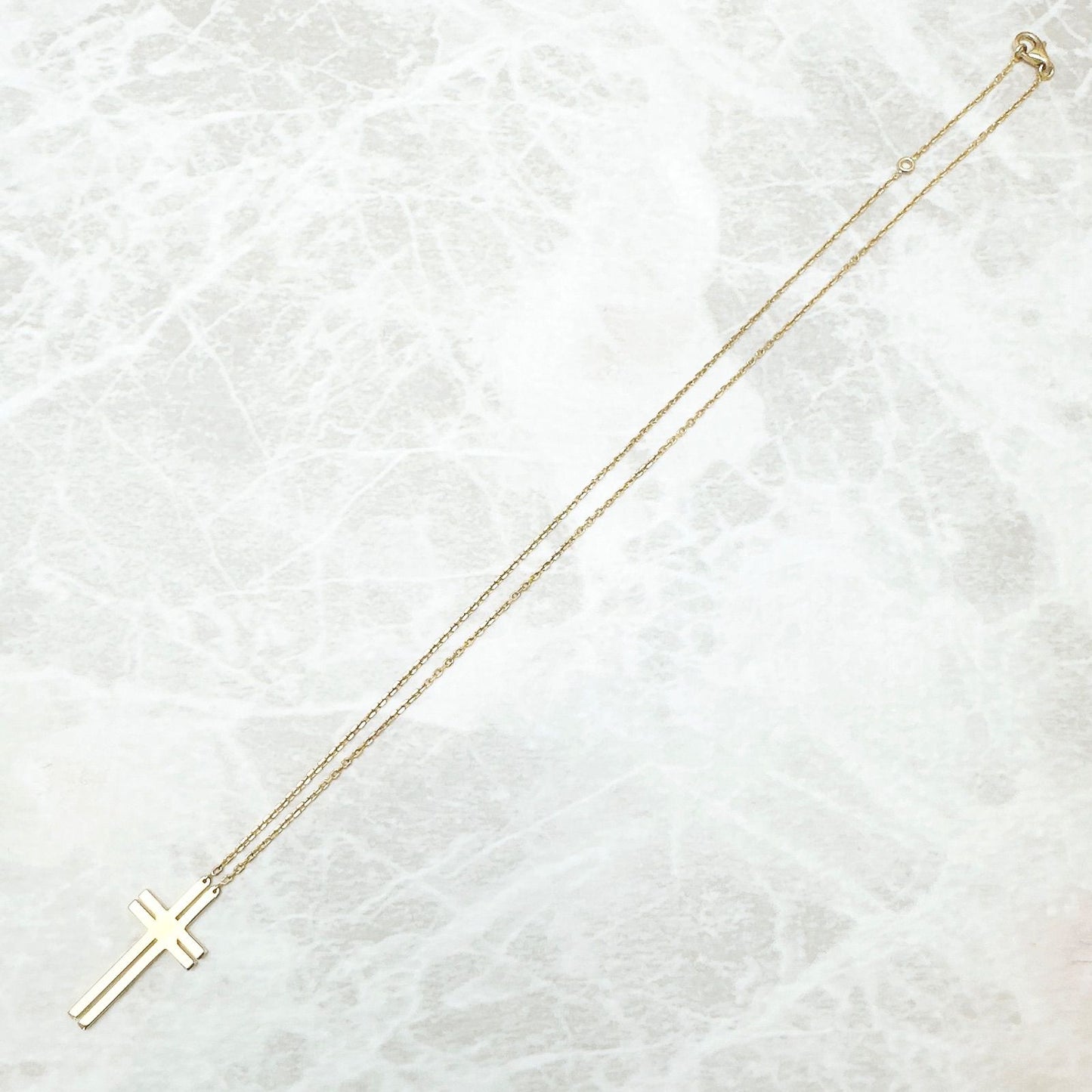 Cartier Cross Yellow Gold Necklace 42.5 cm — view 4