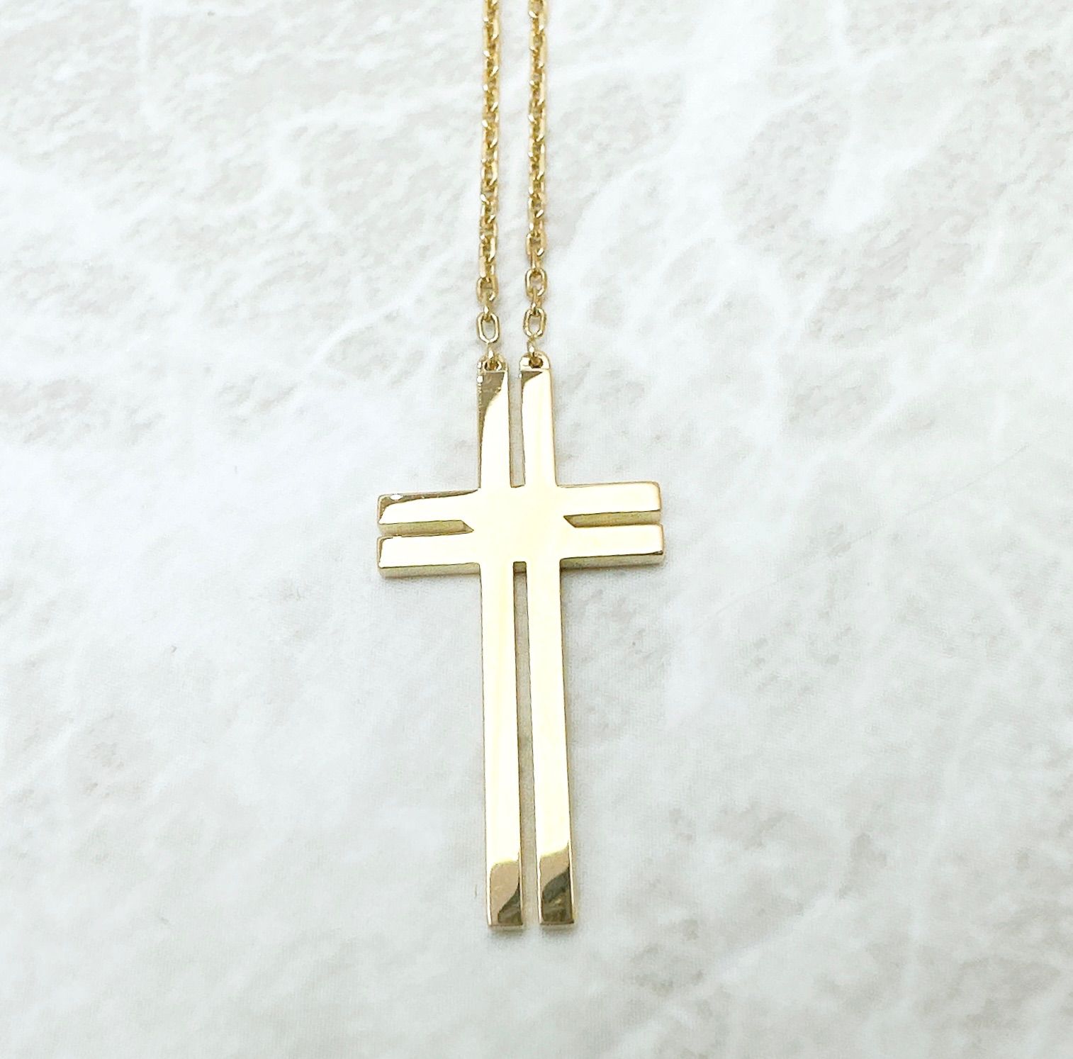 Cartier Cross Yellow Gold Necklace 42.5 cm — view 2