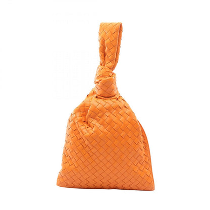 Bottega Veneta Handbag BV Twist Intrecciato Orange Leather