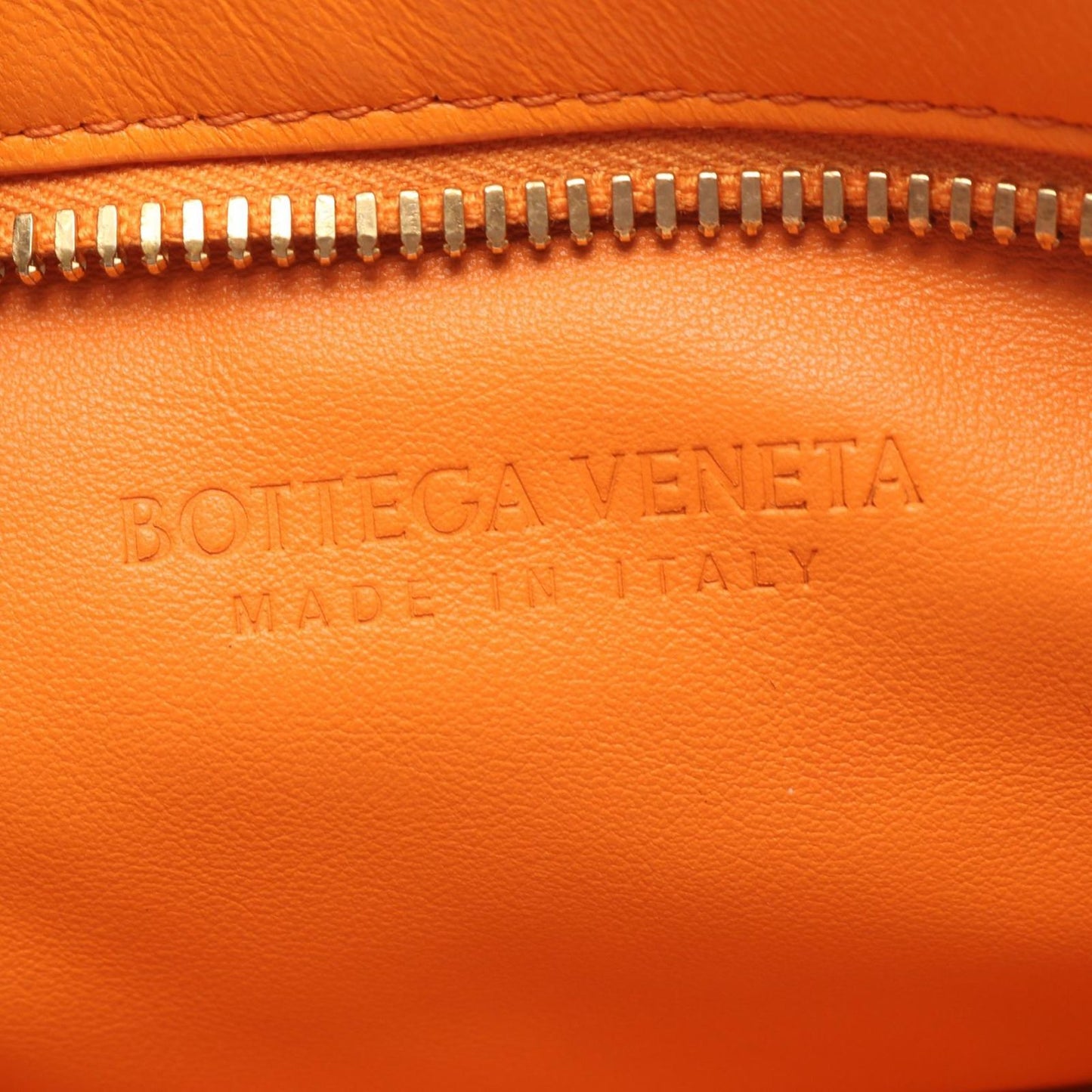 Bottega Veneta Handbag BV Twist Intrecciato Orange Leather — view 4