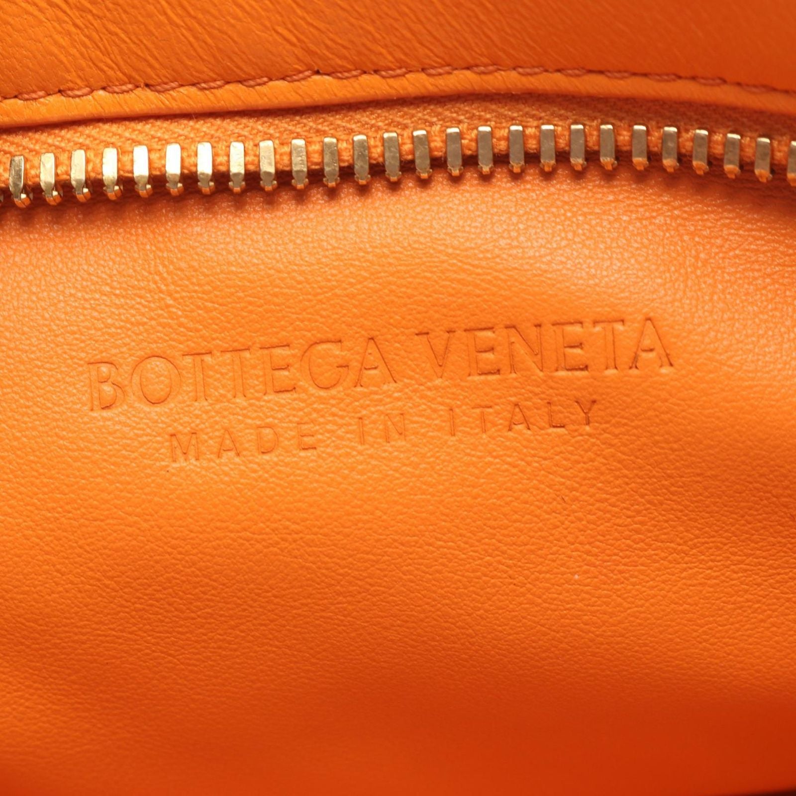 Bottega Veneta Handbag BV Twist Intrecciato Orange Leather — view 4