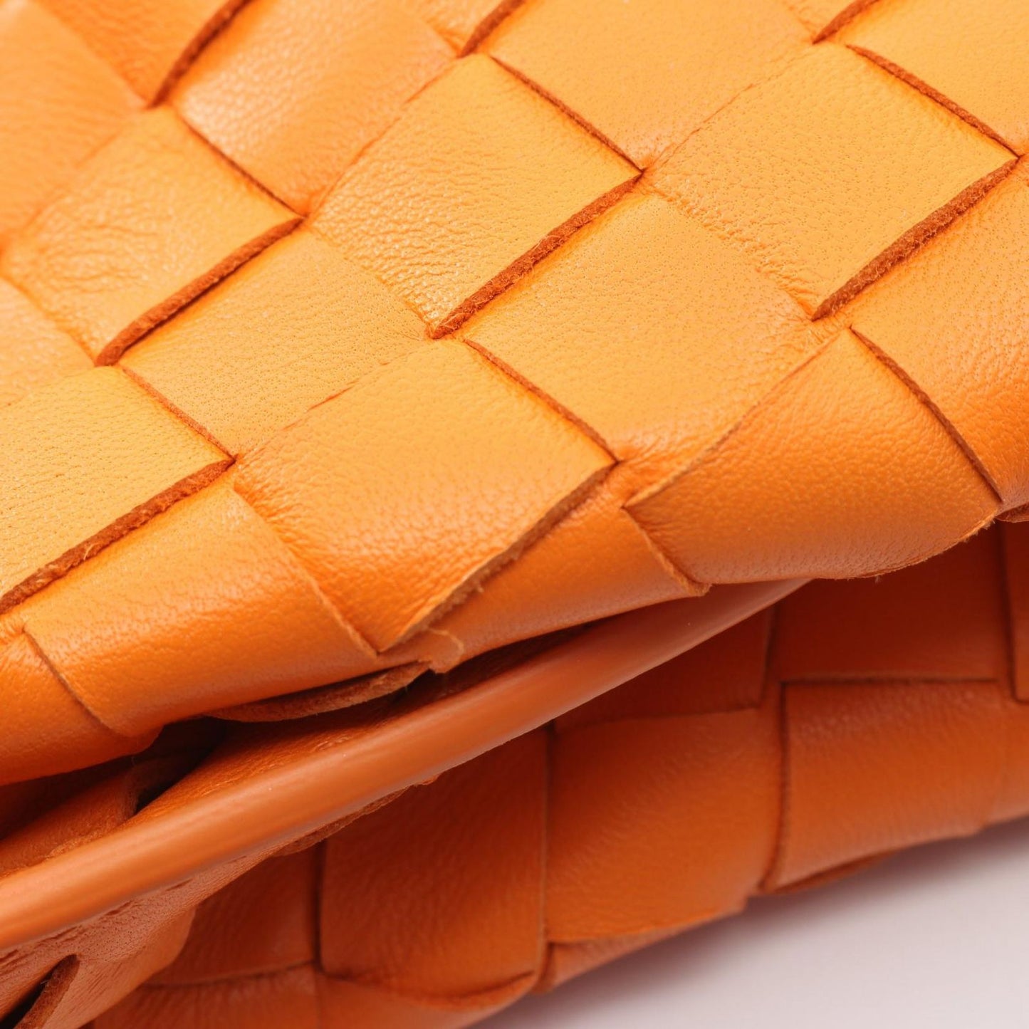 Bottega Veneta Handbag BV Twist Intrecciato Orange Leather — view 7
