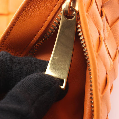 Bottega Veneta Handbag BV Twist Intrecciato Orange Leather — view 5