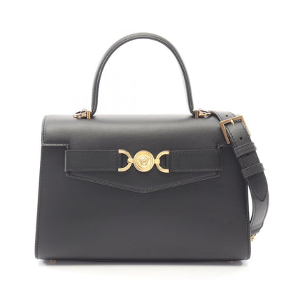 Versace Handbag Medusa '95 2-Way Black Leather '95 Top Handle Bag