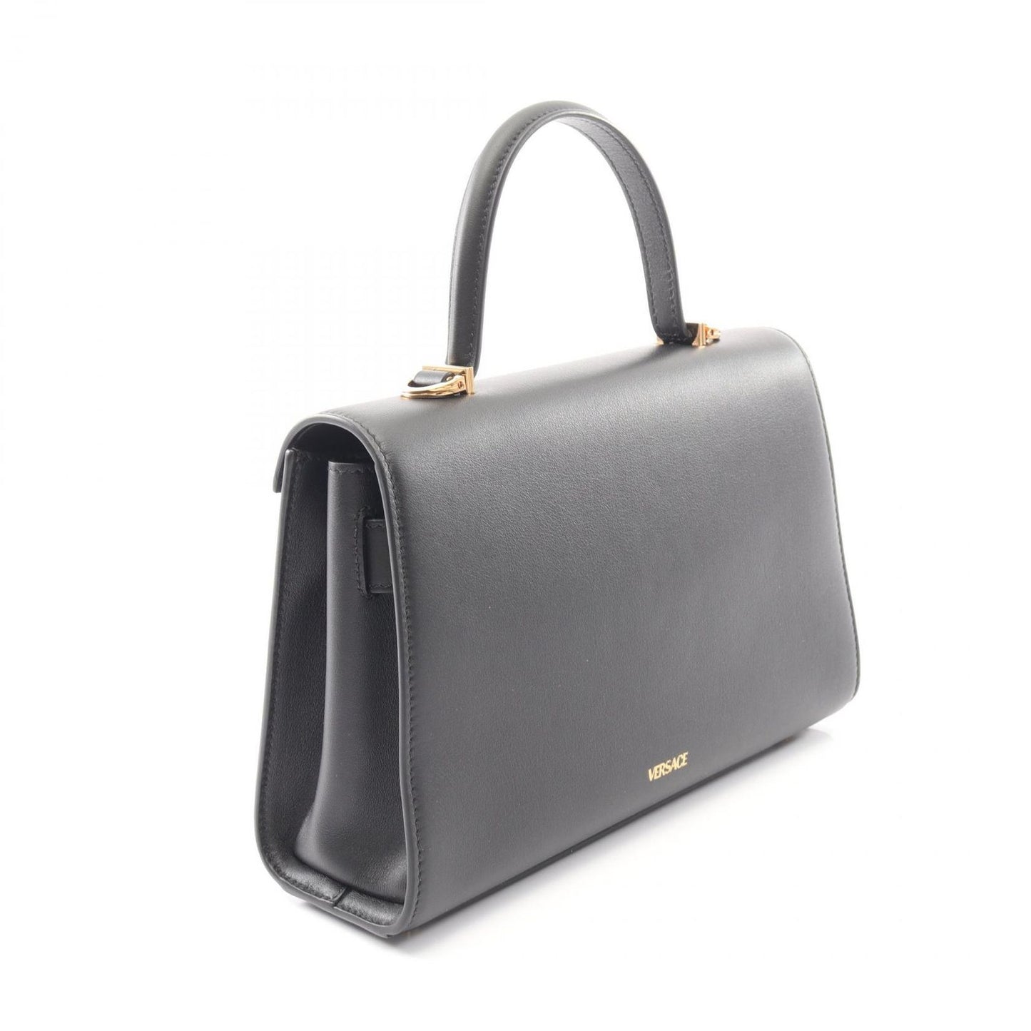 Versace Handbag Medusa '95 2-Way Black Leather '95 Top Handle Bag — view 2