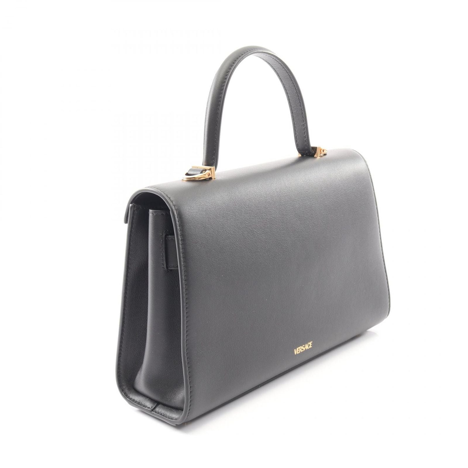 Versace Handbag Medusa '95 2-Way Black Leather '95 Top Handle Bag — view 2