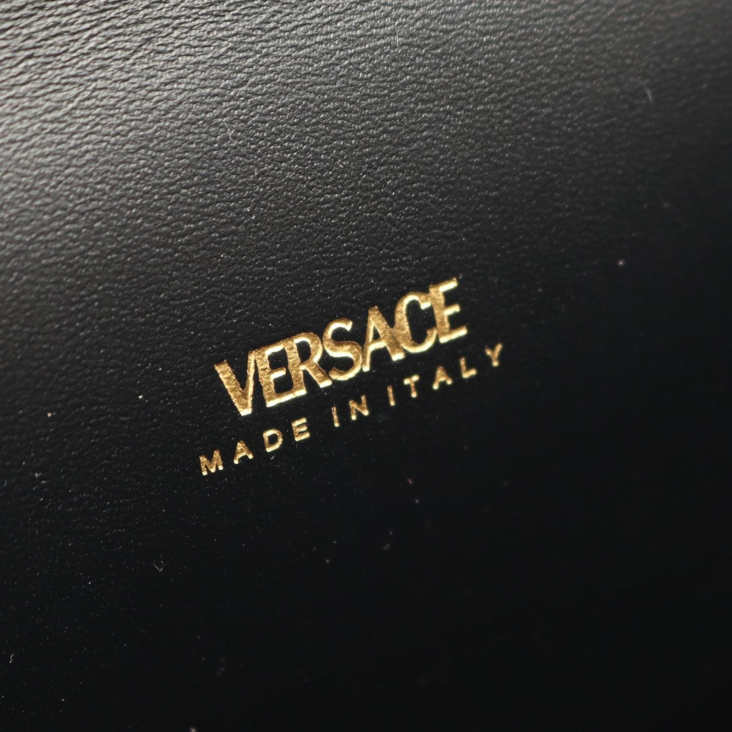 Versace Handbag Medusa '95 2-Way Black Leather '95 Top Handle Bag — view 4
