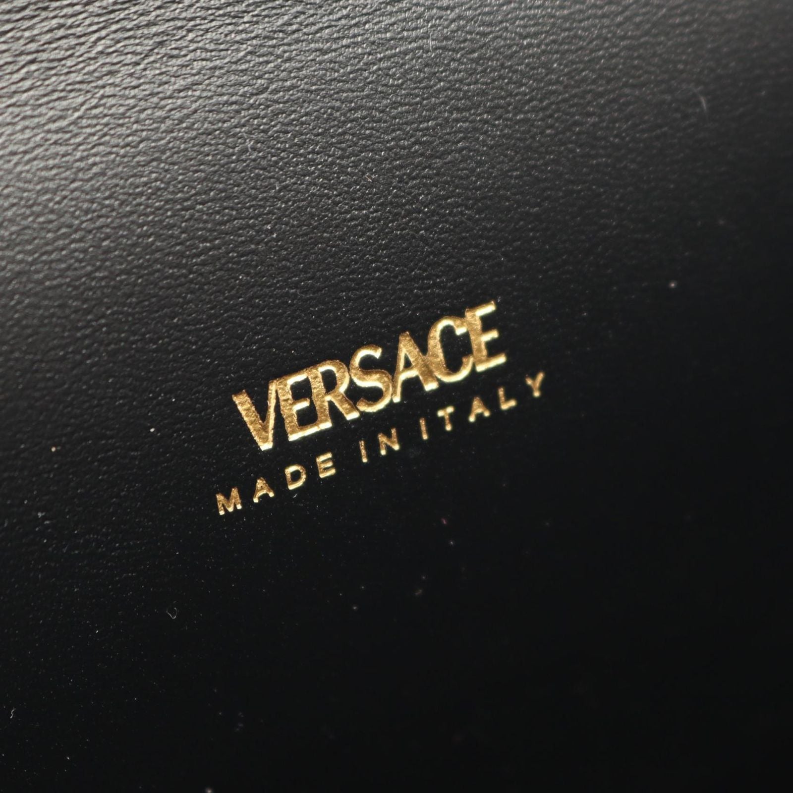 Versace Handbag Medusa '95 2-Way Black Leather '95 Top Handle Bag — view 4