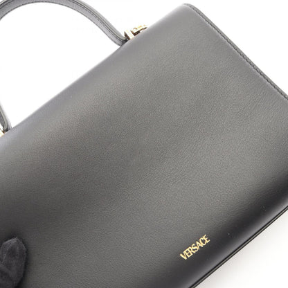 Versace Handbag Medusa '95 2-Way Black Leather '95 Top Handle Bag — view 7