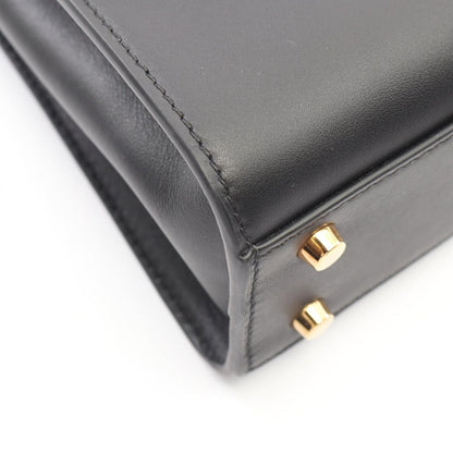 Versace Handbag Medusa '95 2-Way Black Leather '95 Top Handle Bag — view 6