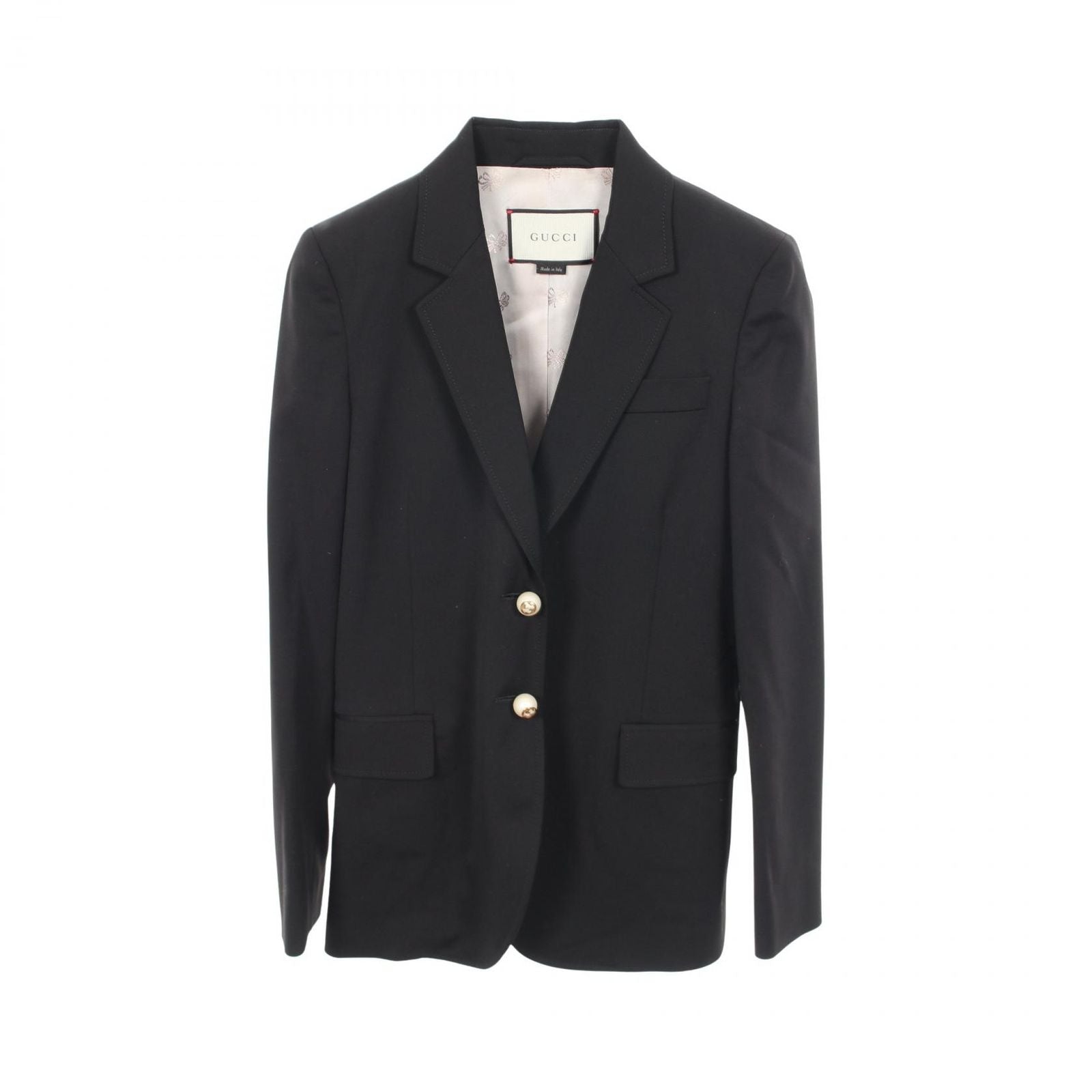Gucci Tailored Jacket Wool GG Pearl Button