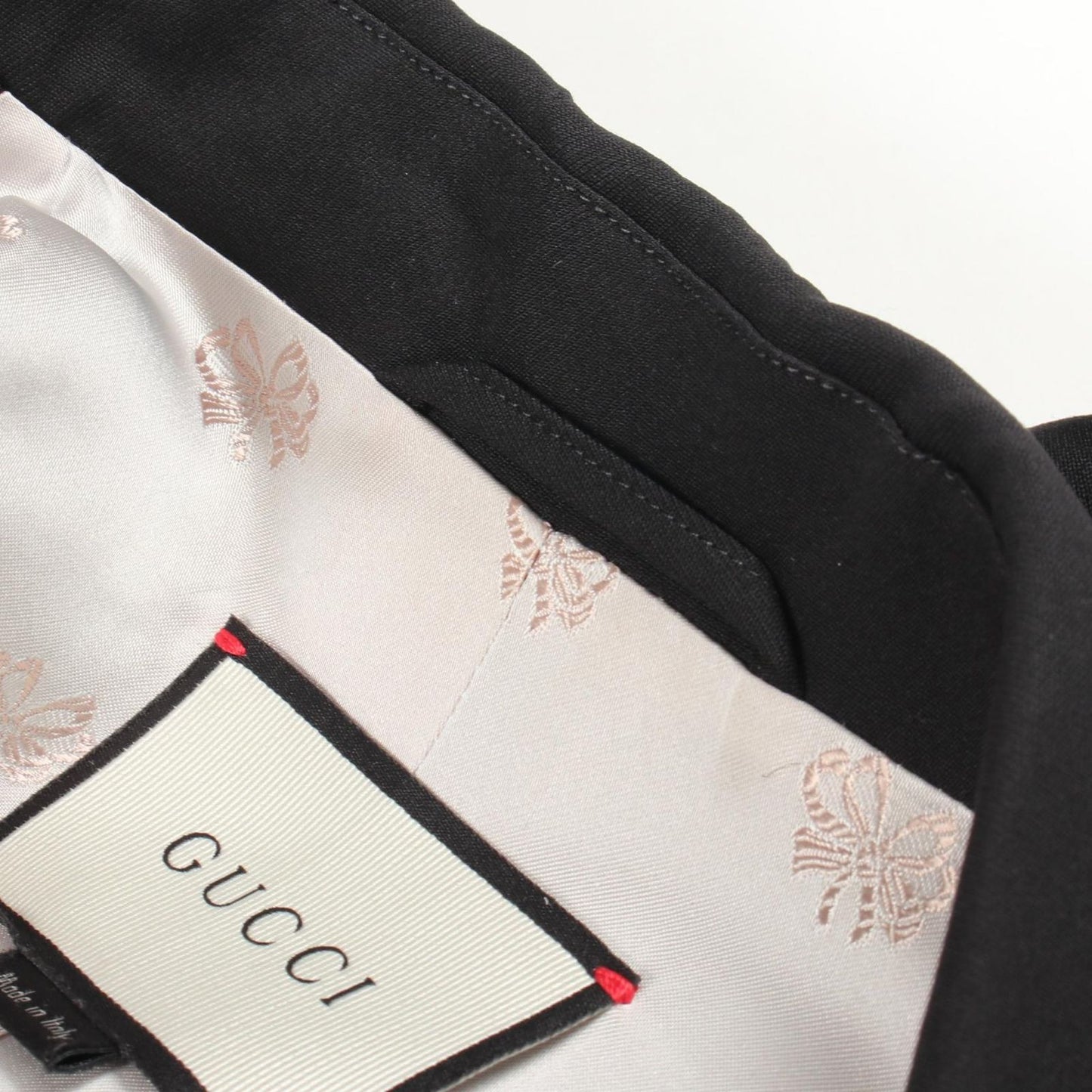 Gucci Tailored Jacket Wool GG Pearl Button — view 7