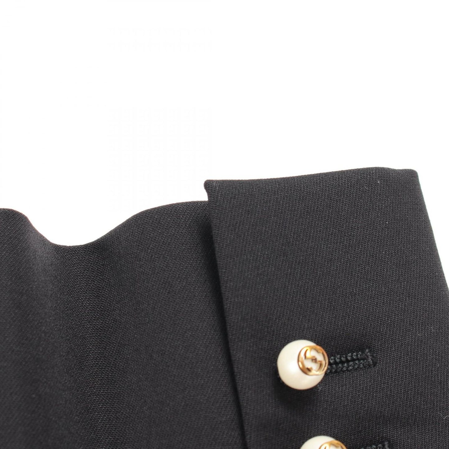 Gucci Tailored Jacket Wool GG Pearl Button — view 8