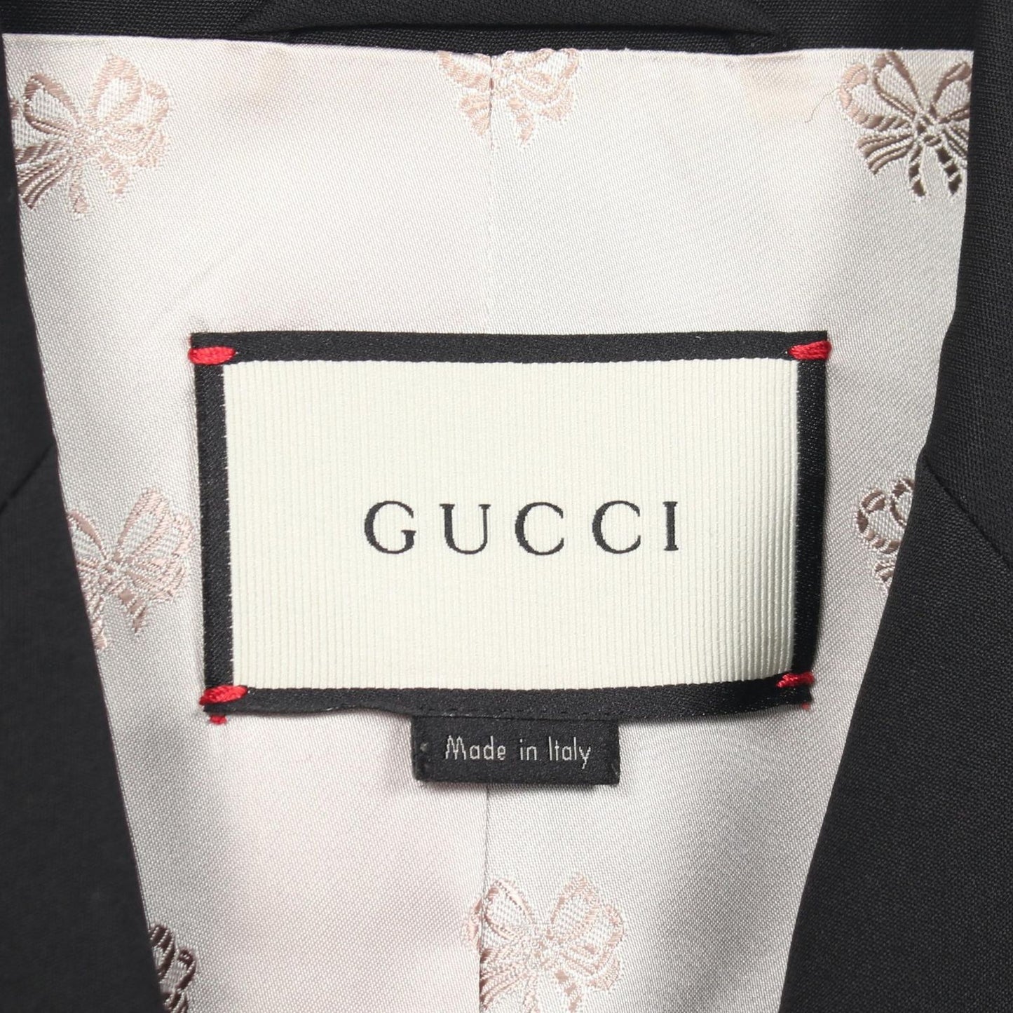 Gucci Tailored Jacket Wool GG Pearl Button — view 3