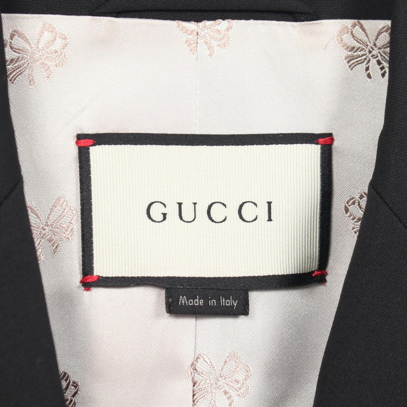 Gucci Tailored Jacket Wool GG Pearl Button — view 3