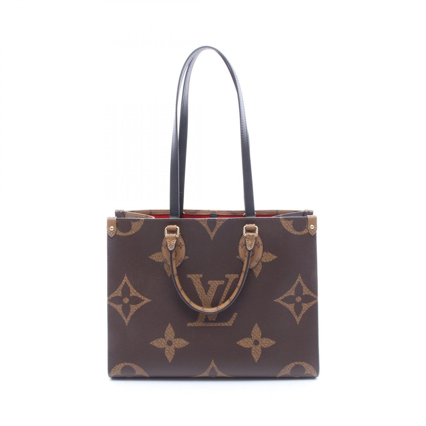 Louis Vuitton Tote On The Go MM Canvas Leather