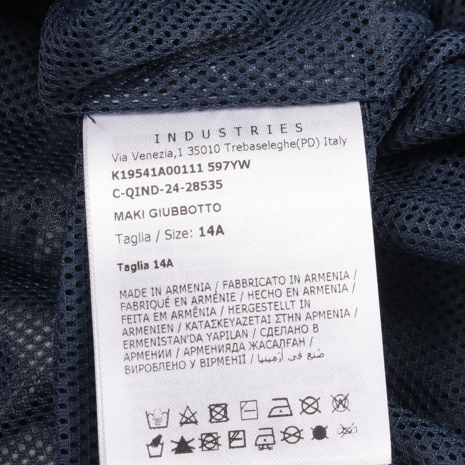 Moncler Jacket Maki Kids Navy — view 5