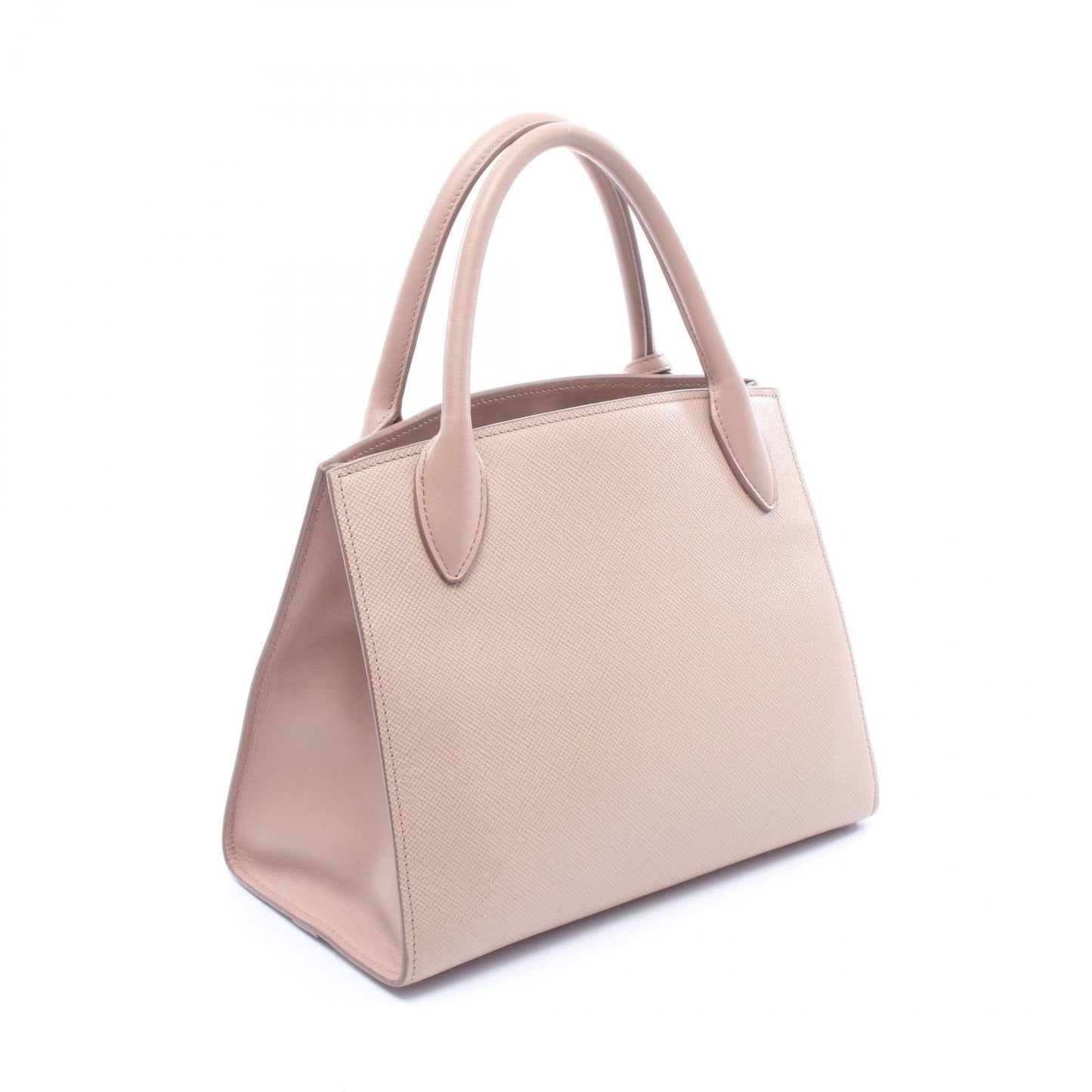 Prada Handbag Monochrome 2-Way CI Pink Beige Leather — view 2
