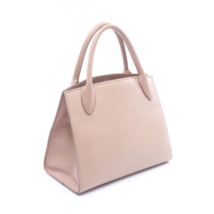 Prada Handbag Monochrome 2-Way CI Pink Beige Leather — view 2