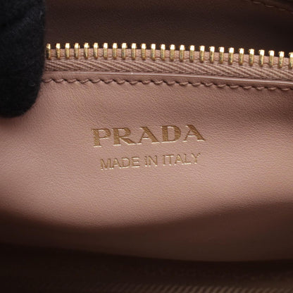 Prada Handbag Monochrome 2-Way CI Pink Beige Leather — view 4