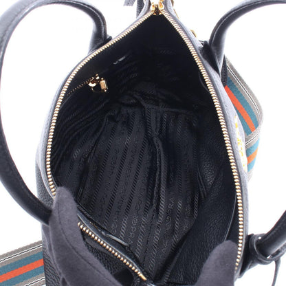 Prada Handbag Vitello Daino 2-Way Black Leather — view 3