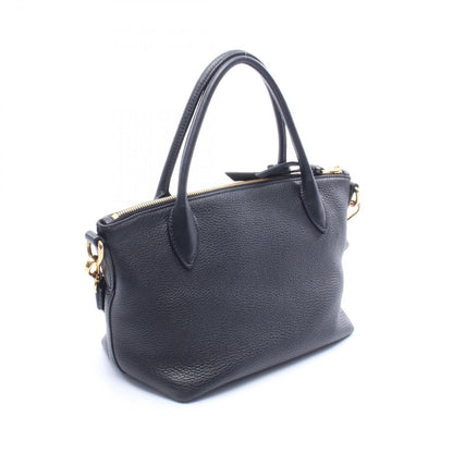 Prada Handbag Vitello Daino 2-Way Black Leather — view 2
