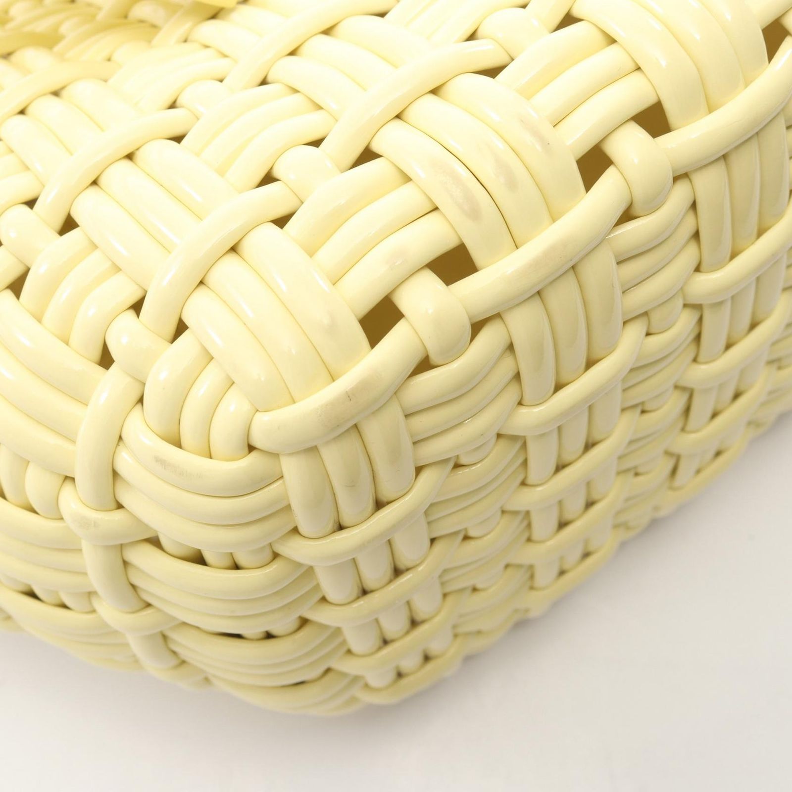 Balenciaga Tote Bistro XS Basket 2-Way Pastel Yellow Enamel — view 8