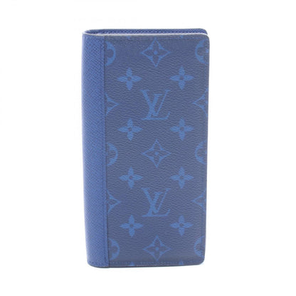 Louis Vuitton Bifold Wallet Portefeuille Brazza Cobalt Leather