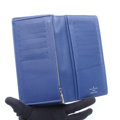 Louis Vuitton Bifold Wallet Portefeuille Brazza Cobalt Leather — view 3