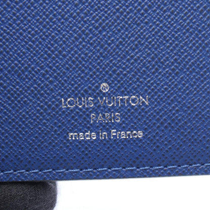 Louis Vuitton Bifold Wallet Portefeuille Brazza Cobalt Leather — view 4