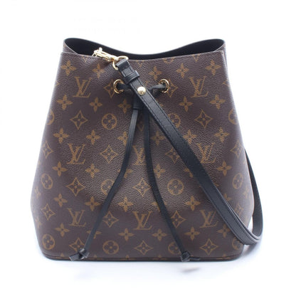 Louis Vuitton Shoulder Bag Neo Noe Noir Canvas Leather MM