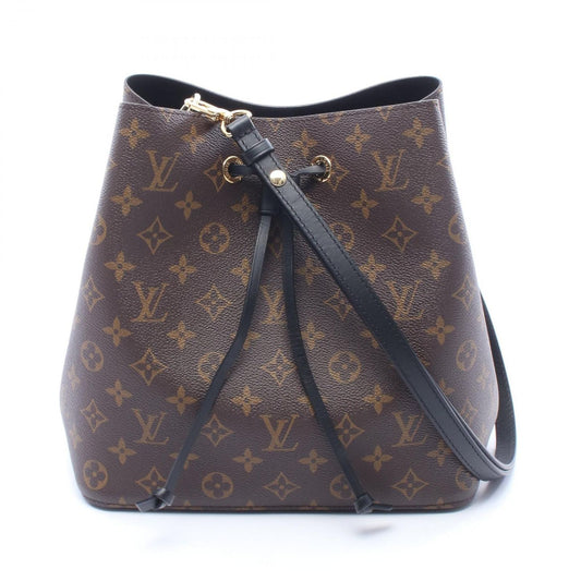 Louis Vuitton Shoulder Bag Neo Noe Noir Canvas Leather MM