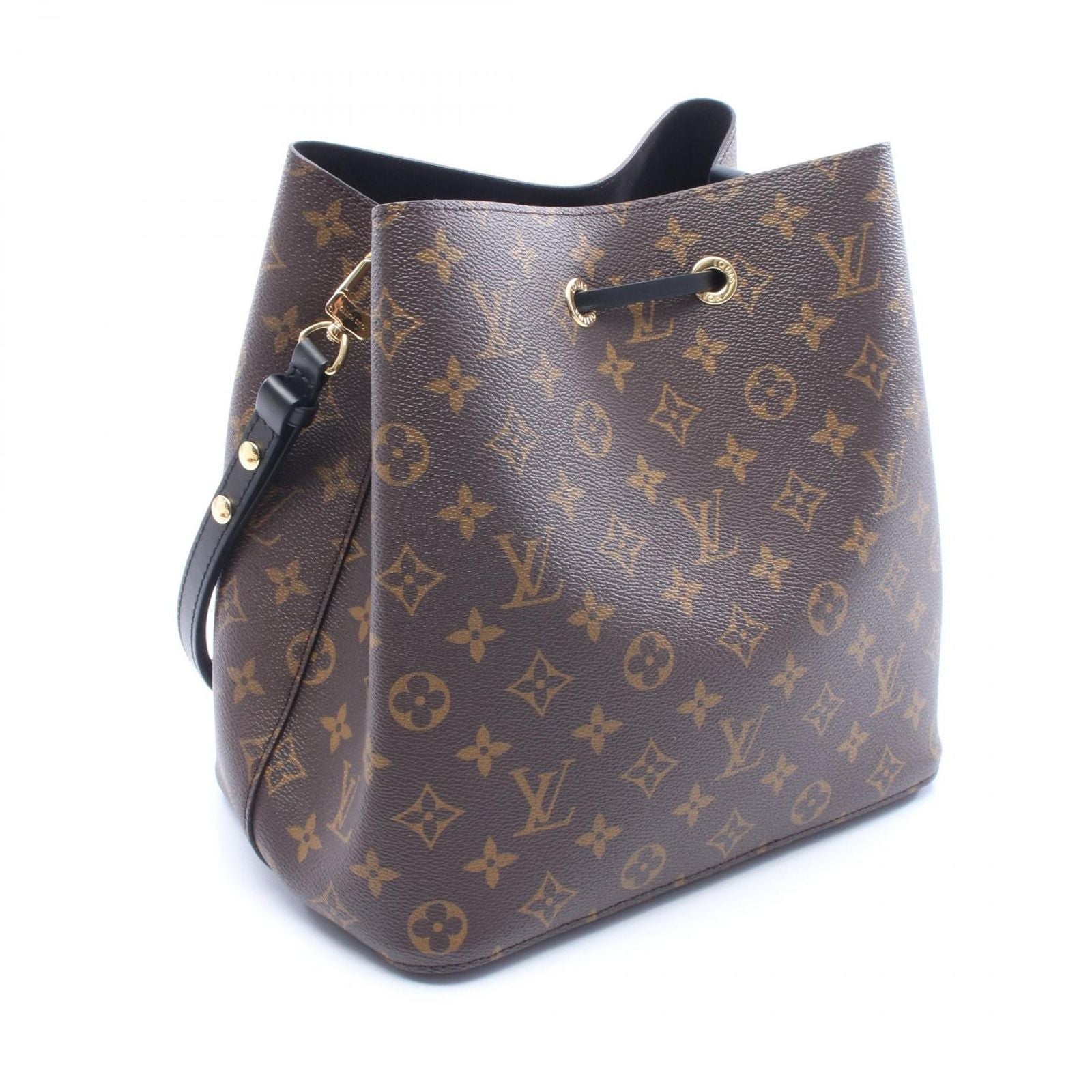 Louis Vuitton Shoulder Bag Neo Noe Noir Canvas Leather MM — view 2