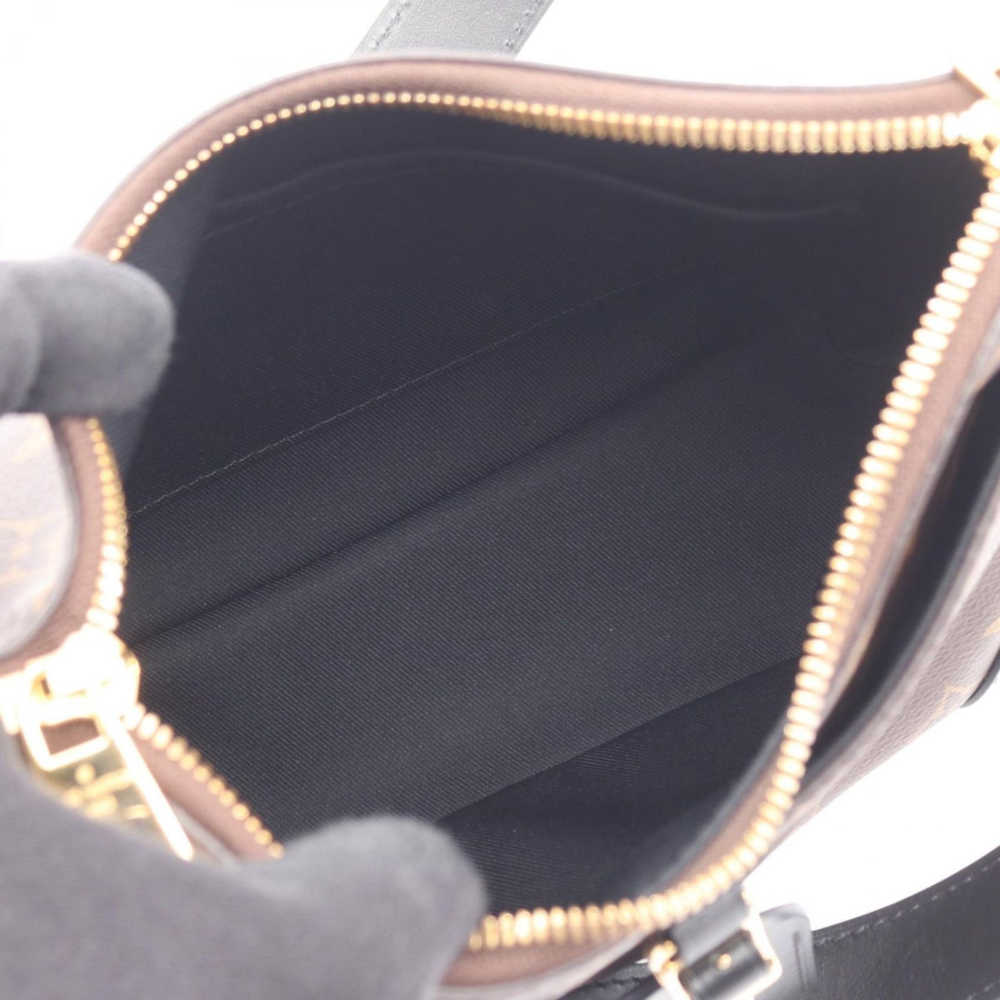 Louis Vuitton Shoulder Bag Odeon NM PM Noir Canvas Leather — view 3