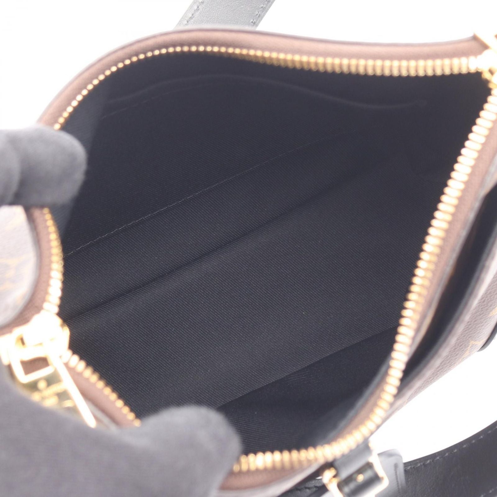 Louis Vuitton Shoulder Bag Odeon NM PM Noir Canvas Leather — view 3